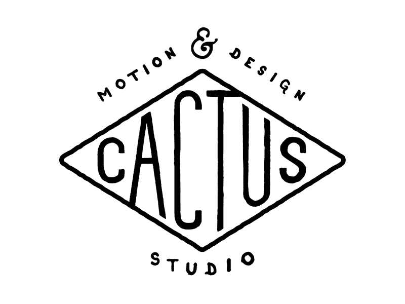 Cactus Motion Logo Animation 2d studio design motiongraphics motion cel animation logo cactusmotion