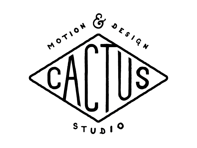 Cactus Motion Logo Animation 2d animation cactusmotion cel design logo motion motiongraphics studio