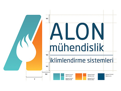 Alon Mühendislik - Logo alon branding engineering identity logo muhendislik