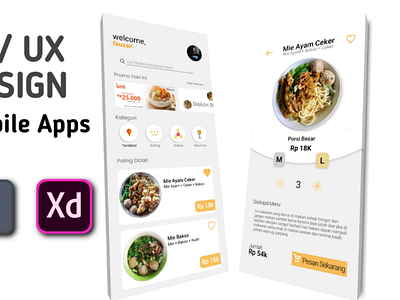 Bakso E-Commerce MobileApps app branding design flat graphic design illustration illustrator ui ui design ux ui ux design mobile apps ui ux design ui ux design ux web website