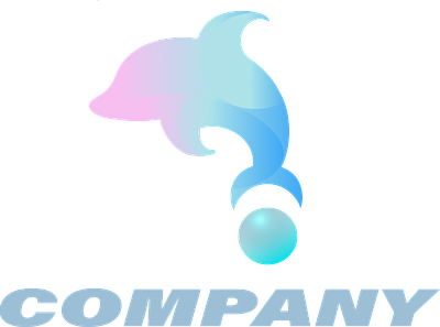 Логотип для бассейна или дельфинария design logo vector web