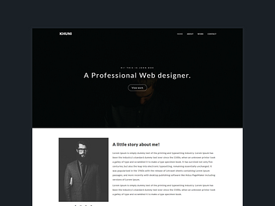 Khuni - Personal Portfolio Template