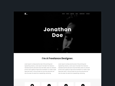 Kobra - Personal Portfolio Template