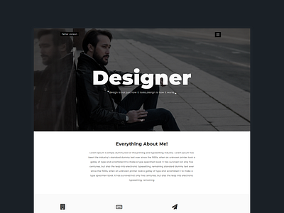 Designer - Personal Portfolio Template