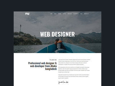 Creative Responsive Personal Portfolio Template - Methail