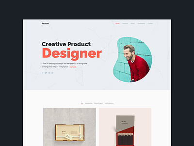 Reanan - Resume Portfolio website Template