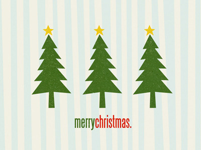 Christmas Card card christmas stars trees