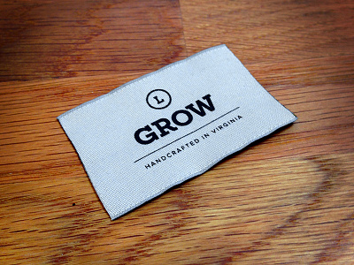 Grow Apparel Tag apparel print typography