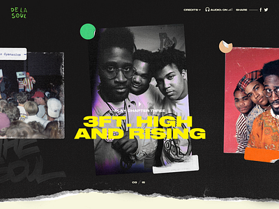 De La Soul is not dead interactive ui design web web design