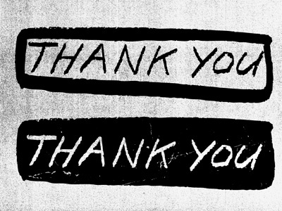 Thank You card exploration gross hand lettering