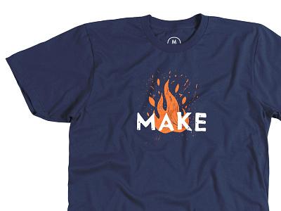 Make with Fire bureau cotton fire make shirt