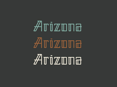 Arizona Logotype arizona geometric pattern restaurant
