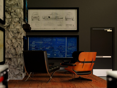 Interior Renderings, x4! 3d architecture chairs interior design lighting model render