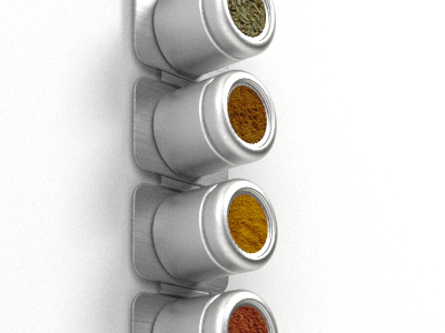 Spice Rack 3d blender design metal modeling render spice rack spices