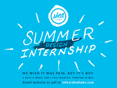 Shed Labs Internship design intern internship