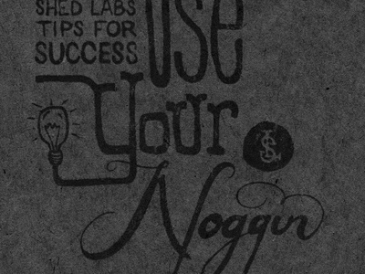 Use Your Noggin craft sketchbook tips typography