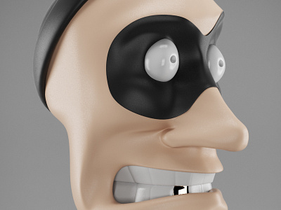 Bamboozled 3d 3d rendering 3ds max character design criminal gold modeling process rendering tooth toys vray