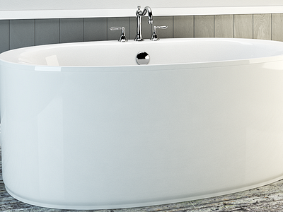 Soaker Tub 3ds max archviz modeling render rendering tub vray