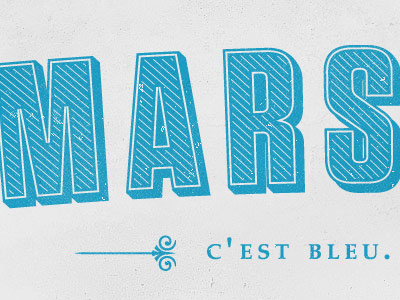 Mars lecreuset lockup typography