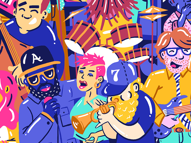 fun illustration by Shed Labs on Dribbble