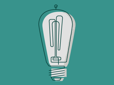 So, I had an idea archive icon illustration light bulb robbie cobb vintage