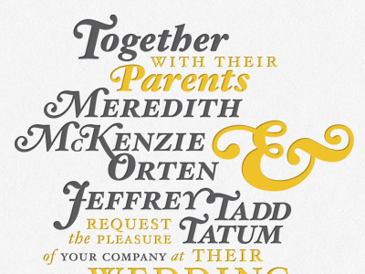 A Brother's Knot part 3 design invitation invite married meredith tadd wedding