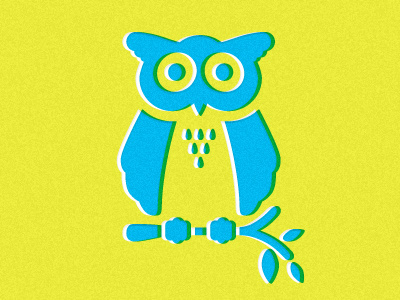 Whooo branch illustration owl