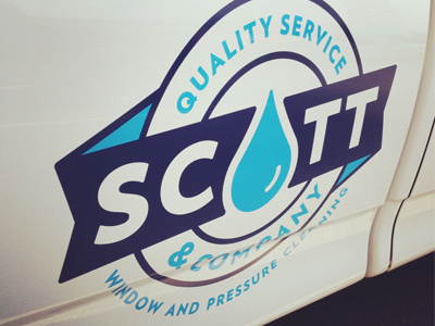 Scott & Co. Truck graphics decal drop graphics instagram truck vinyl water