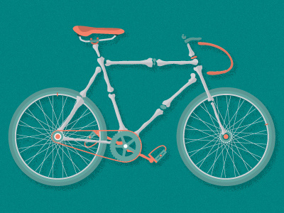 bonecycle art bicycle bike bones crank dead desert femur gear pedals ribs seat tires