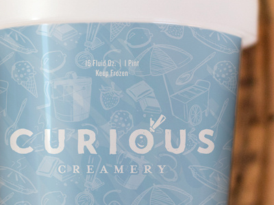 Rejected Label concept container creamery curious flavors ice cream icon illustration lt dan packaging