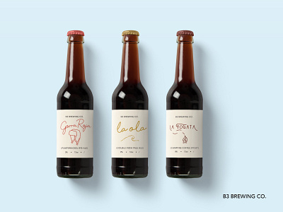 B3 Brewing co. bottle design