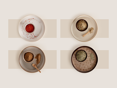 SOS Foods ・ shooting art clean ecommerce flat food light minimal plate shooting spices website