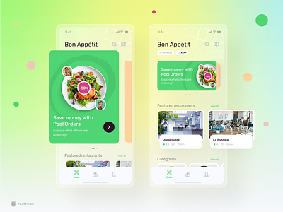 Bon Appétit - App app chef delivery design food food app food delivery icons ios app mobile app mobile ui product design productdesign service ui ui design ux ux design