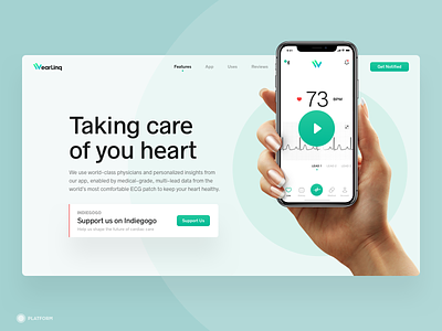 WearLinq app doctor app ehealth health app healthcare interface mobile app mvp prototype ui uidesign web webdesig webdesign website website design