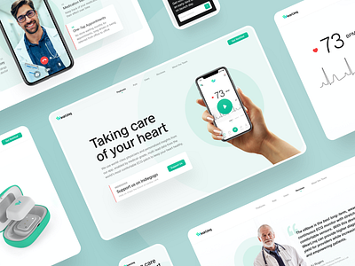 WearLinq doctor doctor app doctor appointment ehealth health app healthcare interface mobile app mobile ui mvp prototype uidesign web webdesig webdesign website website builder website design
