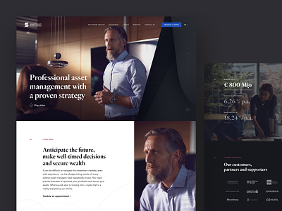 Smart Wealth Redesign bank business company design features fund homepage investing investment smart smartwealth ui user experience user interfrace ux wealth web webdesign website