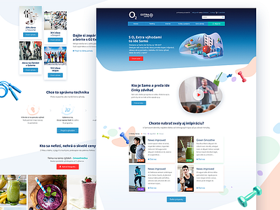 O2 - Extra Výhody design ev extra vyhody fit landing page microsite o2 respo sport vyhody webdesign website