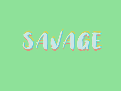 Savage branding design minimal typography ui web website