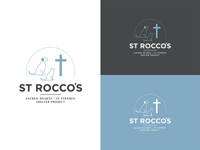 St Rocco's Shelter Project animal shelter catholic church charity church logo pro bono shelter