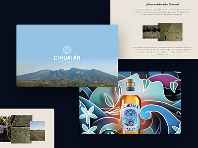 Cihuatán Website rum spirit spirits webdesign website website concept website design