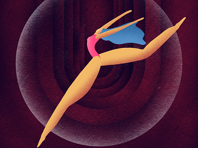 Ballerina design flat illustration illustration art illustrator ipad ipadpro