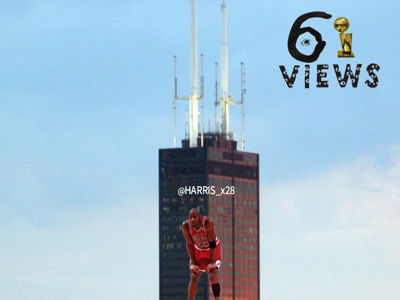 Michael Jordan “Views from the 6 Chips” air jordan art basketball black lives matter blm chicago chicago bulls espn fan art michael jordan nba photography sports sports art wills tower