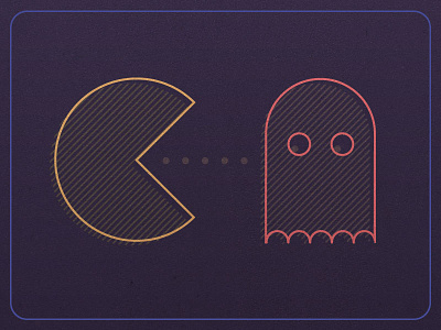 Milgram Experiment adobe boo design prompts ghost illustrator lines pac man