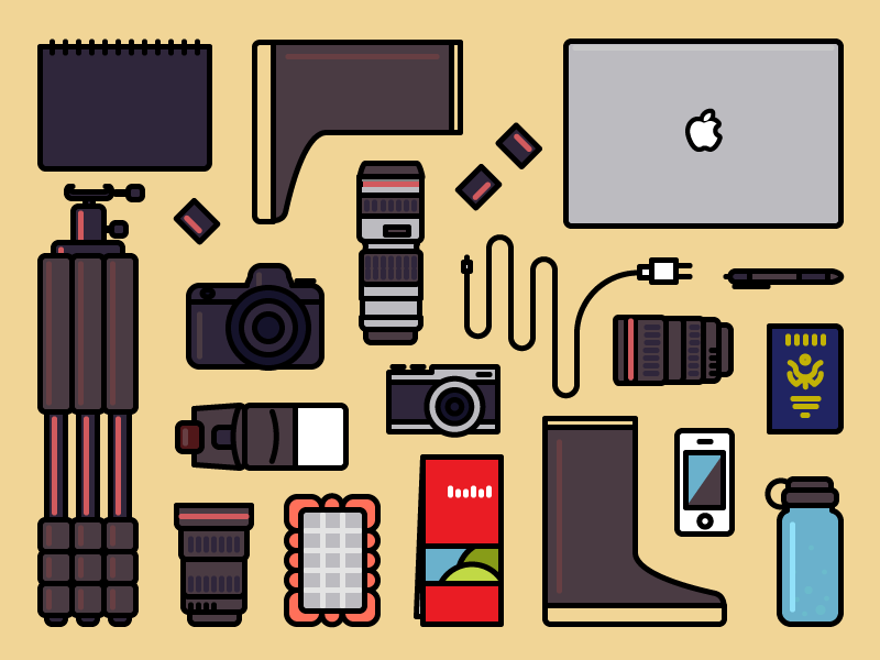 Photography adobe illustrator design prompts photography line camera