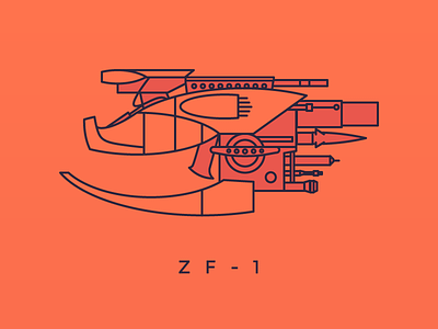 ZF-1 adobe design prompts gun illustrator the fifth element weapon zf-1