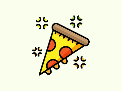 Pizza adobe illustrator pizza sparkles vector