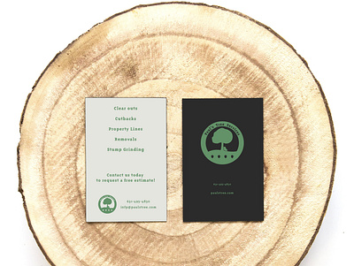 Tree Service Business Card brand branding branding design design graphic design