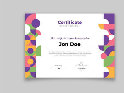 Mosaic Certificate Concept