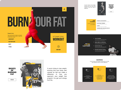 #Exploration - Workout Landing Page graphic design landingpage ui we