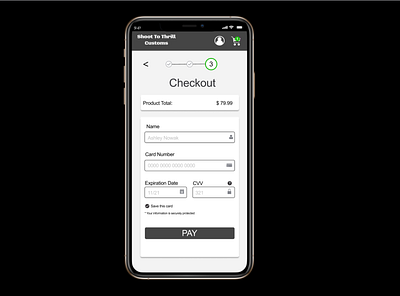 UI 002 Credit Card Checkout design ui web